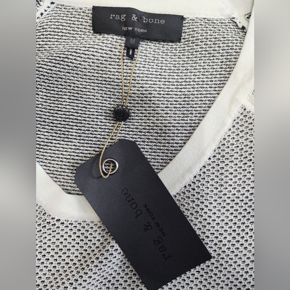 rag & bone open-knit short sleeve top - Picture 6 of 7